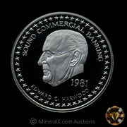 1oz Proof 1981 Gold Standard Corporation "Sound Commercial Banking" Vintage Platinum Coin