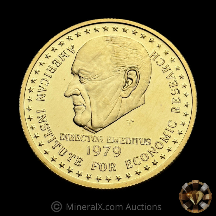 1oz 1979 Gold Standard Corporation "American Institute For Economic Research" Vintage Pure Gold Coin