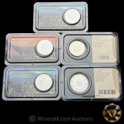 x5 Mexican Silver Libertad 1oz Silver Coins Mint In Littleton Coin Company Packaging (Mixed Dates 5oz Total)