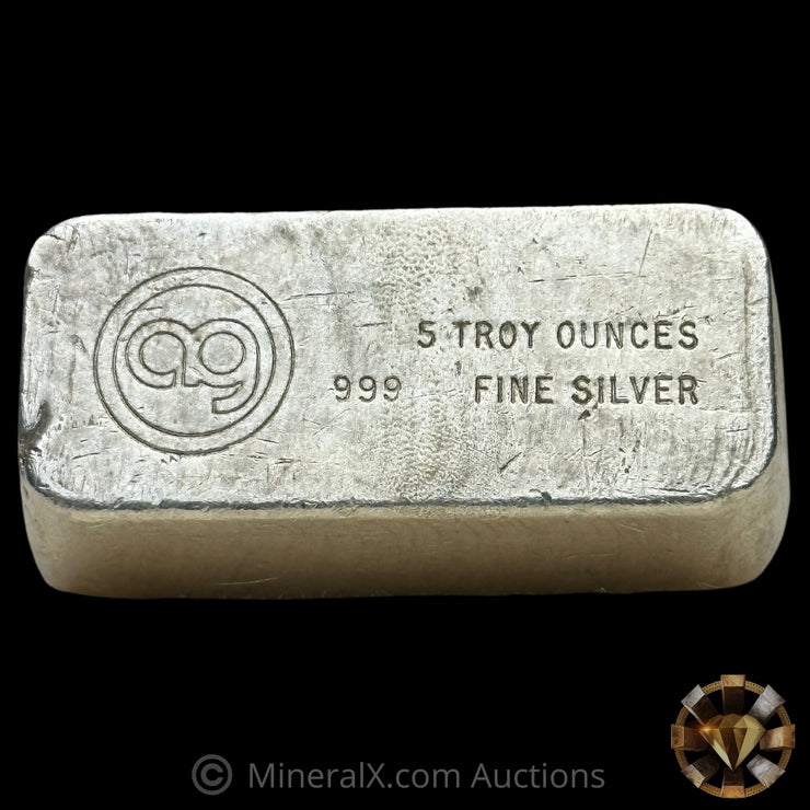 5oz Great American AG Vintage Silver Bar