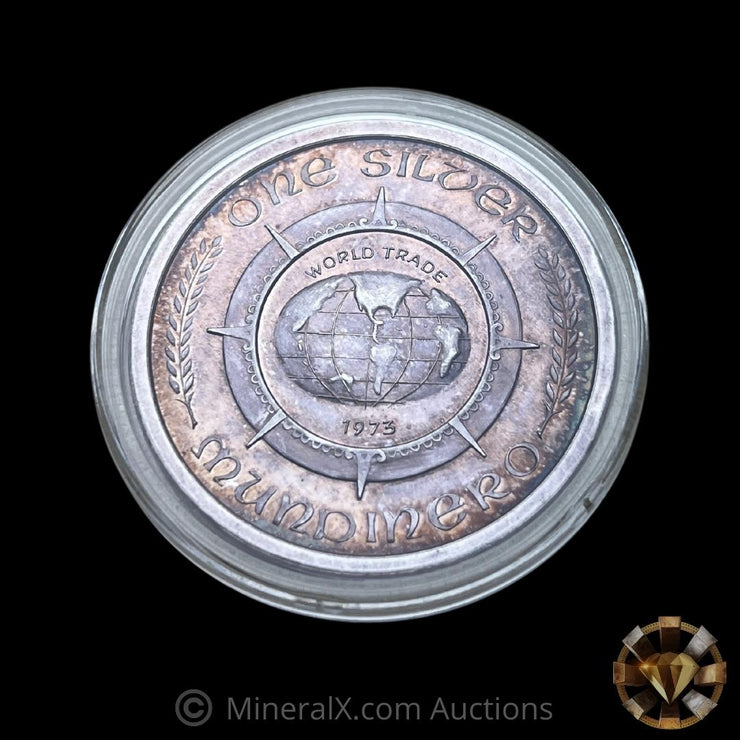 1973 One Silver Mundinero World Trade 1oz Coin