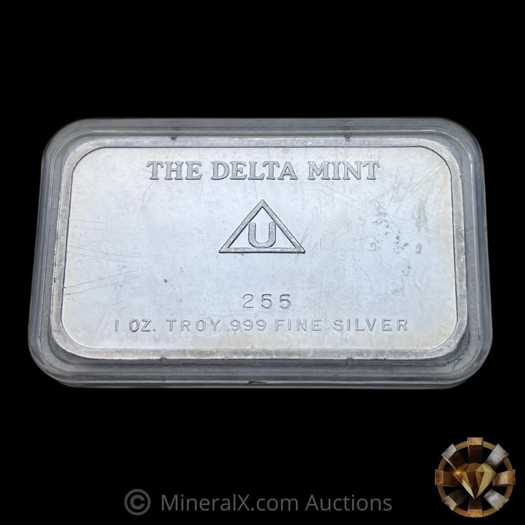 1oz 1978 The Delta Mint 1oz "Racetrack" Vintage Silver Bar