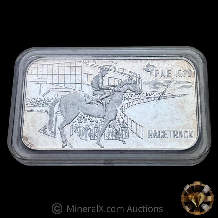 1oz 1978 The Delta Mint 1oz "Racetrack" Vintage Silver Bar