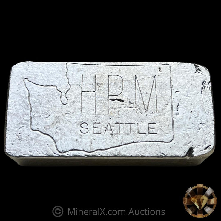 HPM Seattle 10.09oz Vintage Poured Silver Bar