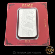 2012 PAMP Lunar Calendar Series Year of The Dragon 100g Silver Bar