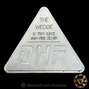 10oz DHF The Wedge Vintage Stacker Silver Bar