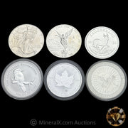 x6 1oz Misc Modern Silver Coins