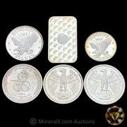 5.5oz Vintage Silver Coins & Bar Lot