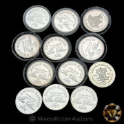 x12 1oz Johnson Matthey JM Freedom Vintage Silver Coins (12oz Total Silver)