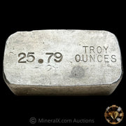 25.79oz Bear Paw Mining Co Vintage Silver Bar with Unique Inverted Double Stamping