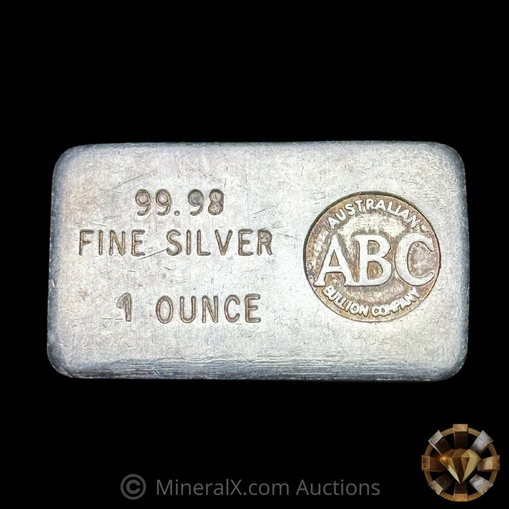 1oz ABC Australian Bullion Company Vintage Silver Bar