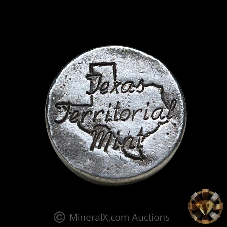 Texas Territorial Mint 2oz Vintage Poured Silver Bar