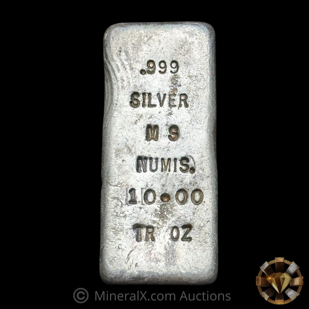 10oz Mississippi Numismatic MS Vintage Poured Silver Bar – MineralX