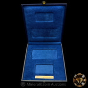 750g Engelhard London Vintage Poured Silver Bar Set with Original Blue Velvet Presentation Box ( 1/2 Kilo & 250g )