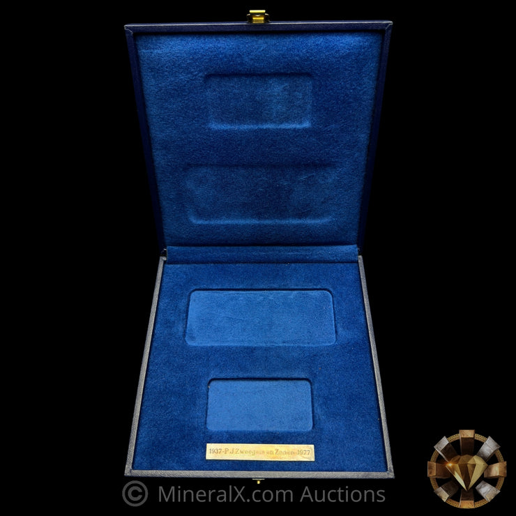 750g Engelhard London Vintage Poured Silver Bar Set with Original Blue Velvet Presentation Box ( 1/2 Kilo & 250g )