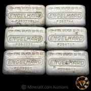 x6 10oz Engelhard P Loaf Vintage Silver Bars (60oz Total)