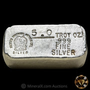5oz Phoenix Precious Metals LTD Vintage Poured Silver Bar