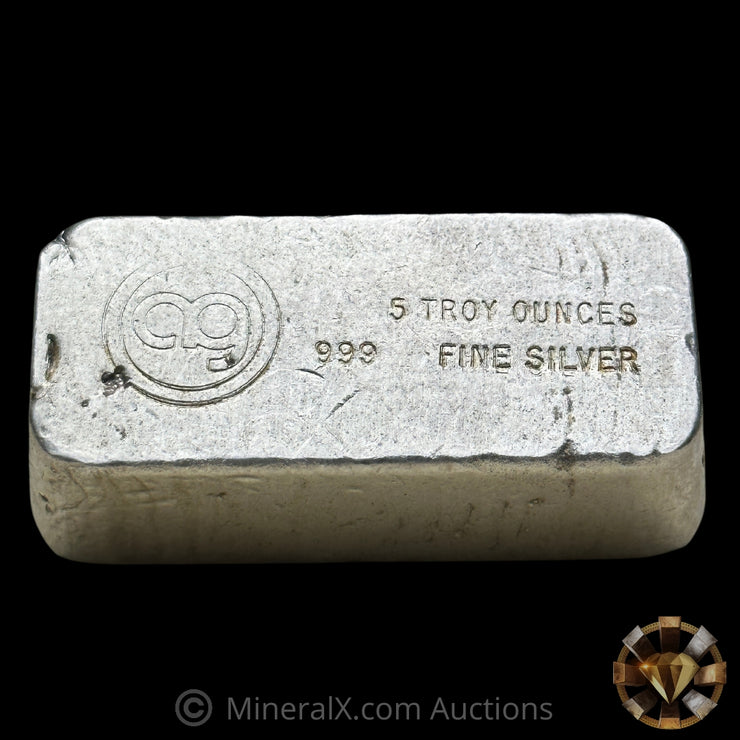 5oz Great American AG Vintage Poured Silver Bar