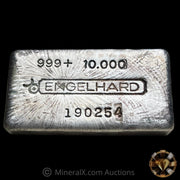 Engelhard 10oz Bull Logo Vintage Poured Silver Bar