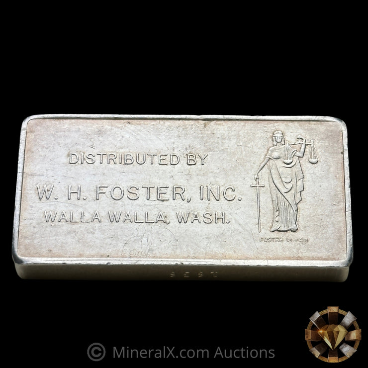 3oz WH Foster Hecla Mining Company Vintage Silver Bar