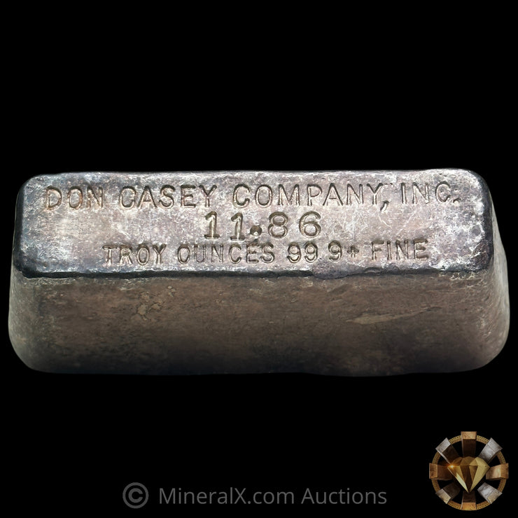 11.86oz Don Casey Company Inc. Vintage Silver Bar