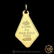 PAMP Fortuna 5g Vintage Gold Pendant