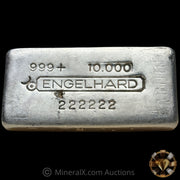 10oz Engelhard Bull Logo "Serial 222222" Vintage Silver Bar