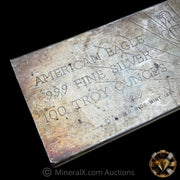 100oz 1981 World Wide Mint WWM American Eagle Vintage Extruded Silver Bar