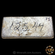 125.49oz Odd Weight Class Authentic United States Assay Office At San Francisco Gov Issued Vintage Poured Silver Assay Bar