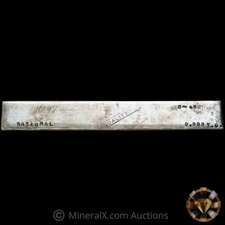 9.99oz Handy Harman National Extruded Vintage Silver Bar