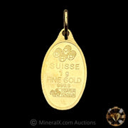 PAMP Fortuna 1g Vintage Gold Pendant