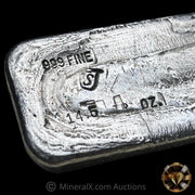14.5oz Simmons Double Stamp Rotary Error Vintage Poured Silver Bar