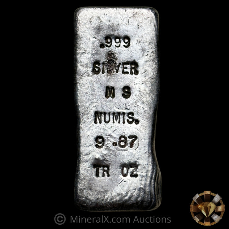 9.87 Mississippi Numismatic MS Vintage Silver Bar