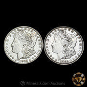 1921 & 1921 S Circulated Morgan Silver Dollars