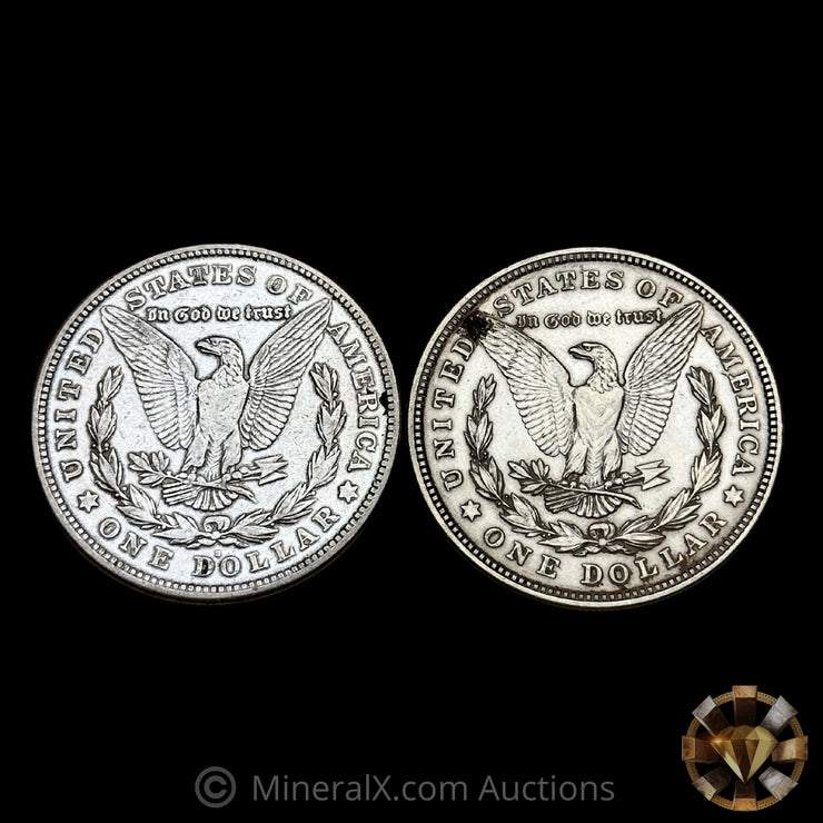 1921 & 1921 S Circulated Morgan Silver Dollars