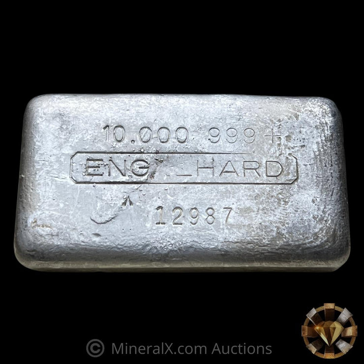 10oz Engelhard X8 Prefix Vintage Poured Silver Bar