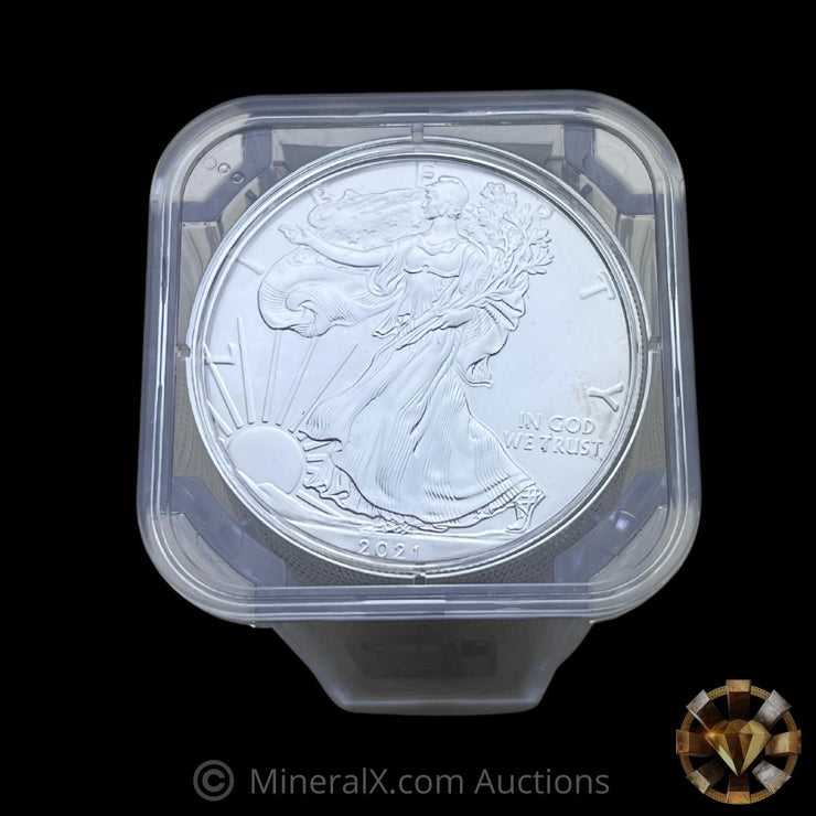 2021 NGC Gem Uncirculated Emergency Production First Day Of Issue Roll Of 20 1oz ASE American Silver Eagles
