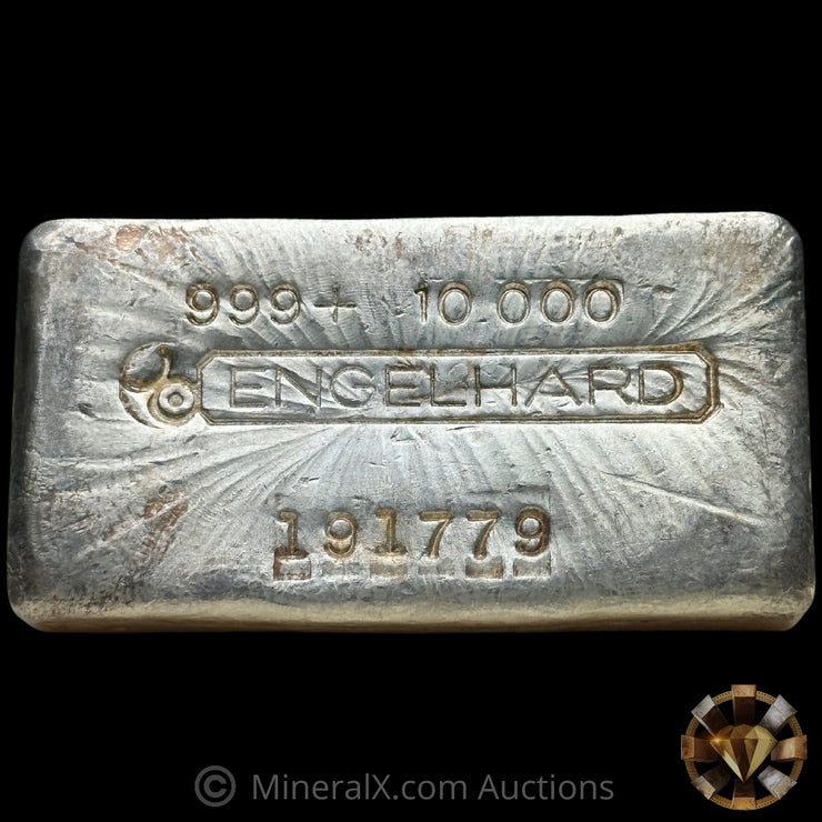 10oz Engelhard Bull Logo Vintage Silver Bar