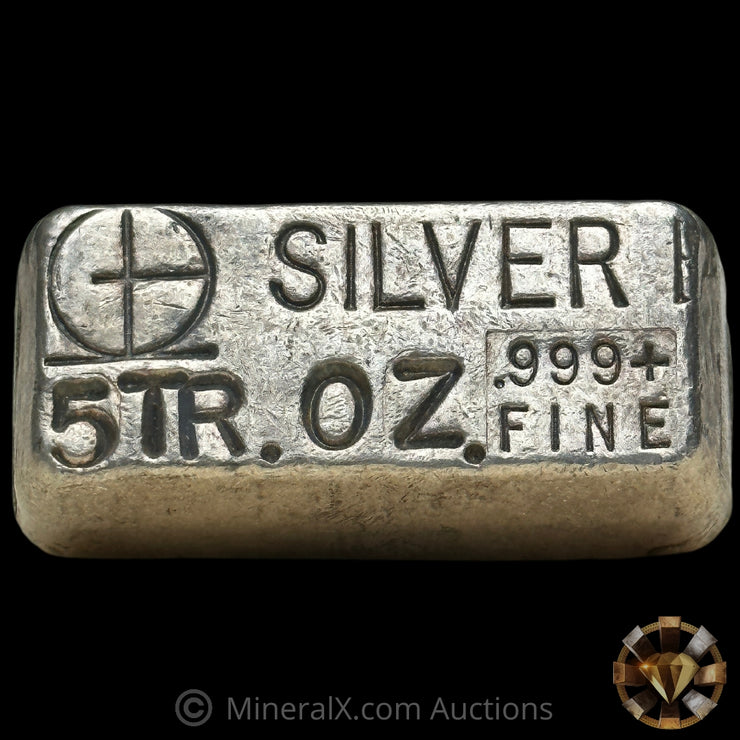5oz Omega M&B Mining Vintage Silver Bar