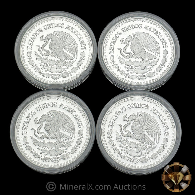 x4 1/2oz 2017 Proof Mexican Libertad in Capsules (2oz Total)