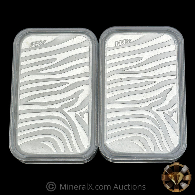 x2 5oz Scottsdale Silver Prey Bars (10oz Total)