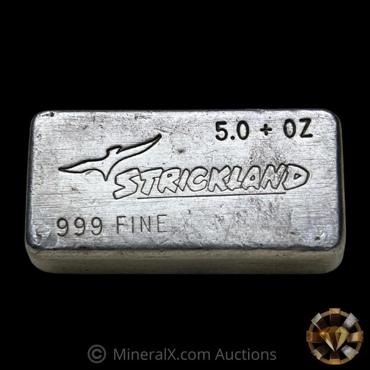 5oz Strickland Vintage Poured Silver Bar