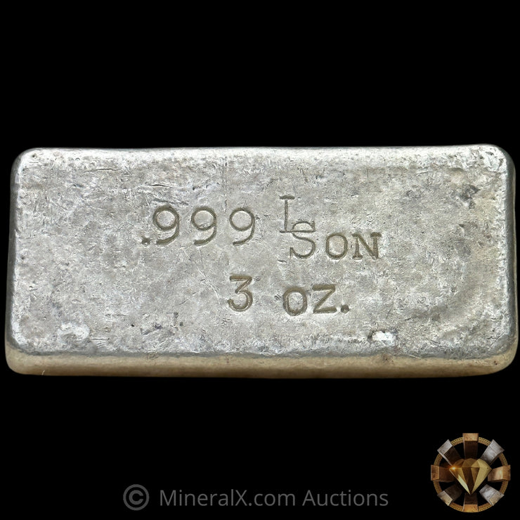 3oz LSon Vintage Silver Bar