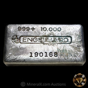10oz Engelhard Bull Logo Vintage Poured Silver Bar
