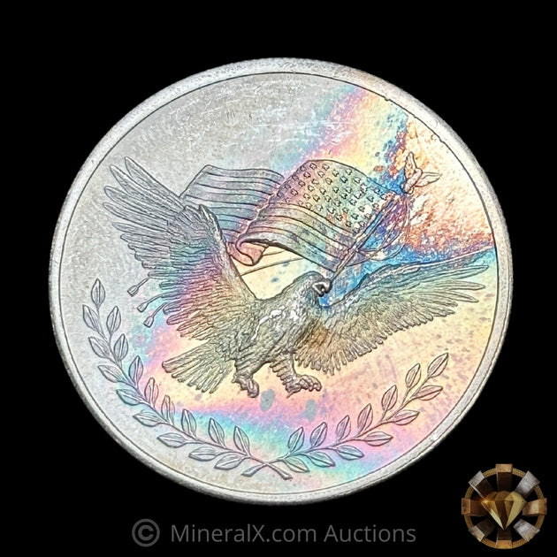 1oz Silver Trade Unit Vintage Toned Silver Coin – MineralX
