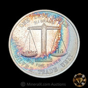 1oz Silver Trade Unit Vintage Toned Silver Coin