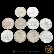 x10 1oz Vintage Silver Coin Lot (10oz Total)