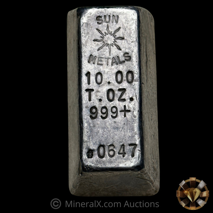 10oz Sun Metals Vintage Silver Bar