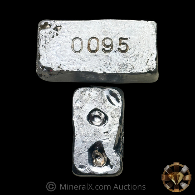 1oz & 100g Silver Loaf Metals Poured Silver Bars
