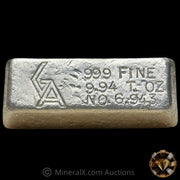 9.94oz Golden Analytical GA Vintage Silver Bar